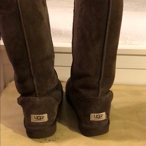 Brown tall uggs